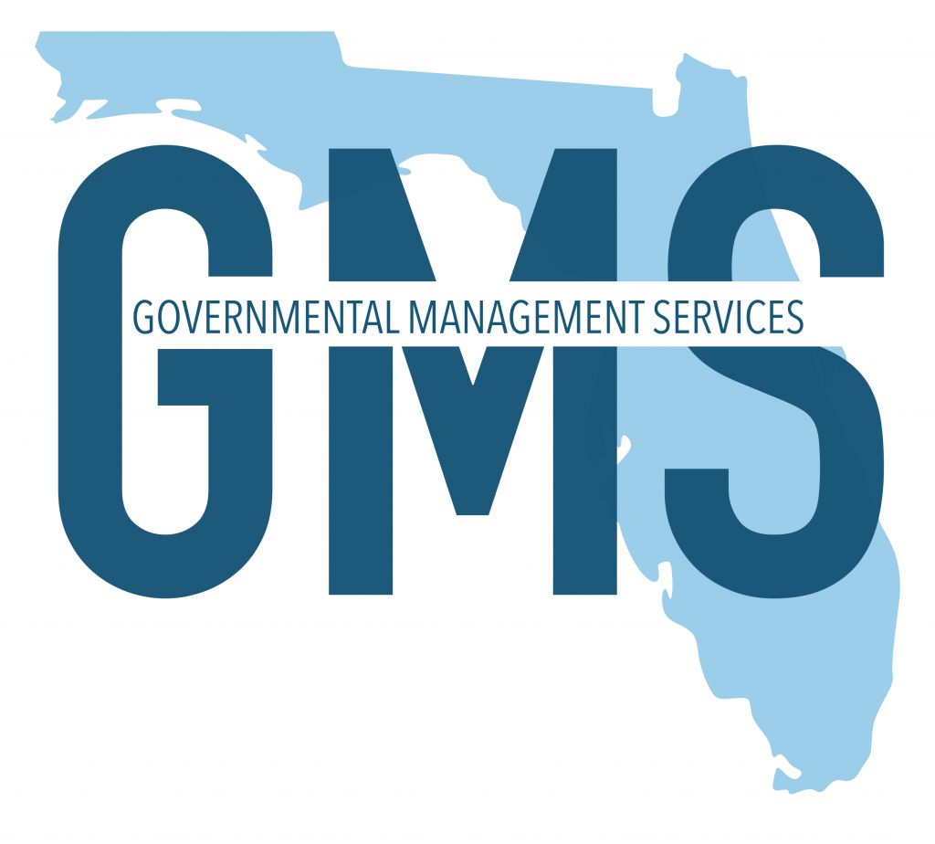 The logo for GMS, Governmental Management Services